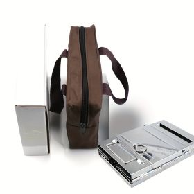 Encounter The Wonderful Outdoors, Starting From Owning An Integrated Folding Mini Stainless Steel Charcoal Stove. (Option: WH)